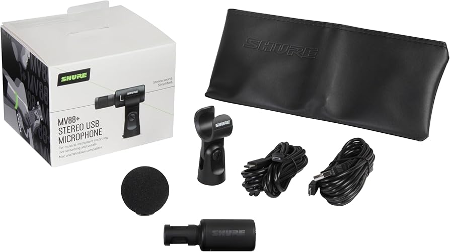 Amazon.com: Shure MV88+ Stereo USB Microphone - Condenser