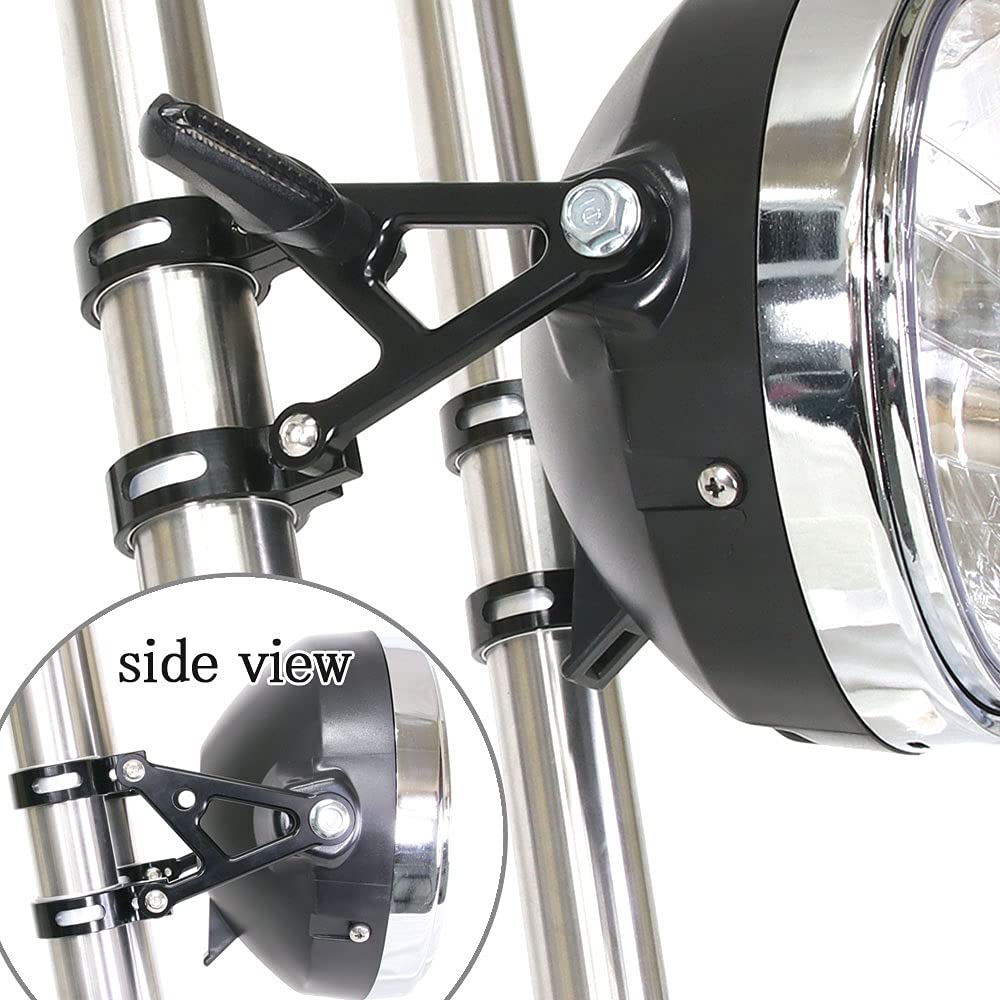 Amazon | ヘッドライトステー フォーク用 アルミビレット 54mm 52mm