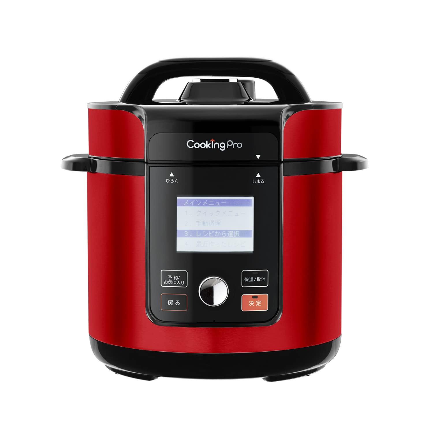 Amazon.co.jp: ショップジャパン クッキングプロ V2 3.2L レッド 電気