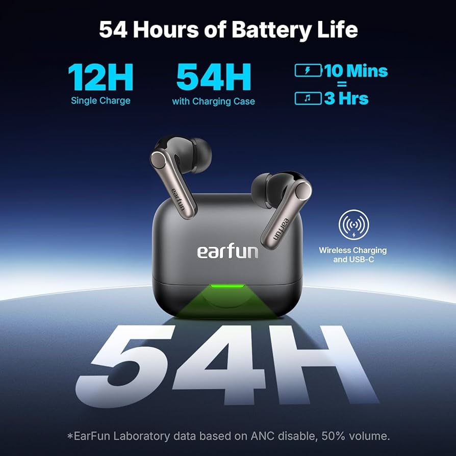 Amazon.com: EarFun Air Pro 4+ Adaptive Noise Cancelling Wireless