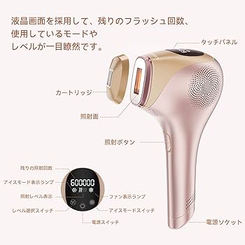 Amazon | LOVE DOCK 脱毛器 だつもうき脱毛器 光美容器 5段階 IPL 光