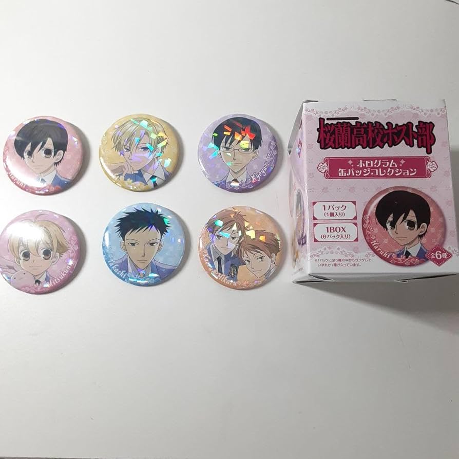 Amazon.co.jp: 桜蘭高校ホスト部 ホログラム缶バッジコレクション1BOX