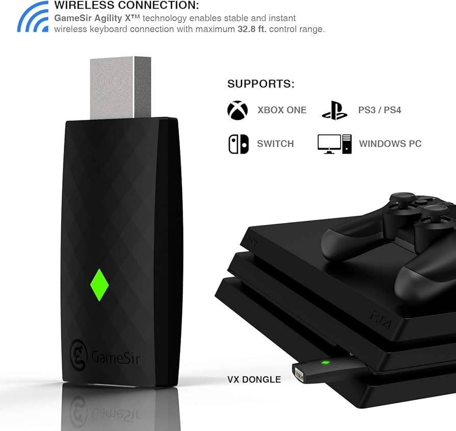 Amazon.co.jp: GameSir VX AimSwitch ゲーミングキーボード 片手