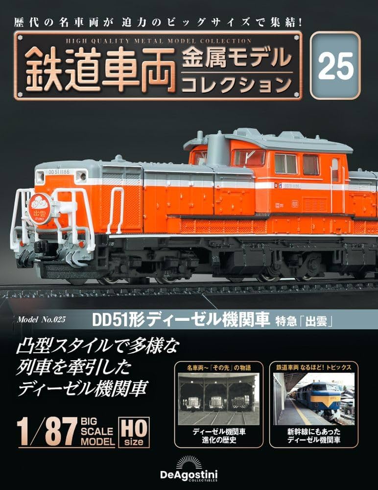 鉄道車両 金属モデルコレクション 25号 (DD51形 ディーゼル機関車 特急