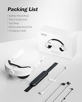 Amazon.com: SUPERUS Battery Head Strap for Quest 3S/Quest 3 with