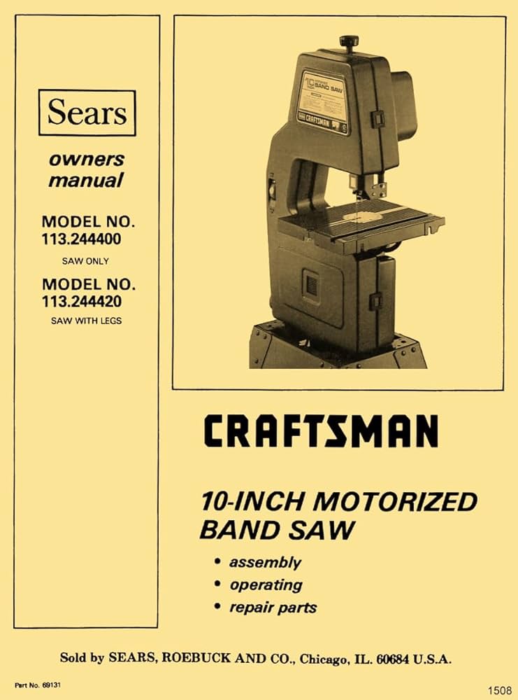 CRAFTSMAN 113.244400 & 113.244420 10