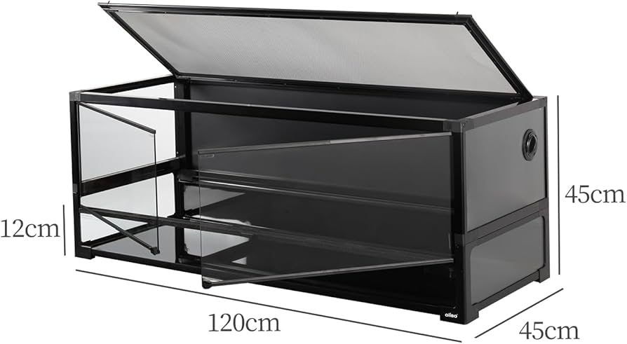 Amazon | 243L 爬虫類 飼育ケージ 折りたたみ式 グラステラリウム W120