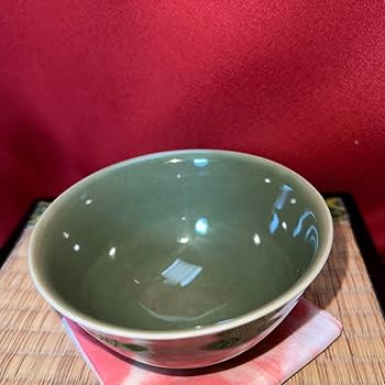 Amazon.co.jp: 超有名青磁の陶芸家 京焼諏訪修 三代蘇山作 茶道用青瓷