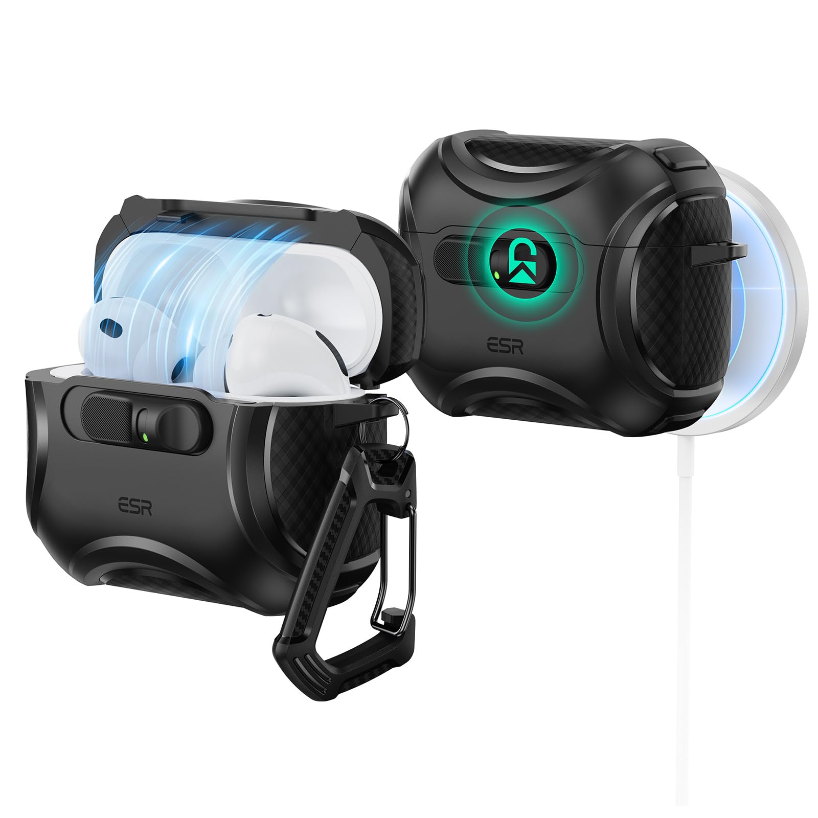 Amazon | ESR AirPods Pro3 ケース（2025）MagSafe充電 USB-Cケーブル