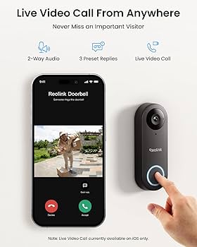 Amazon.com: REOLINK Video Doorbell WiFi Camera - Wired 2K Outdoor