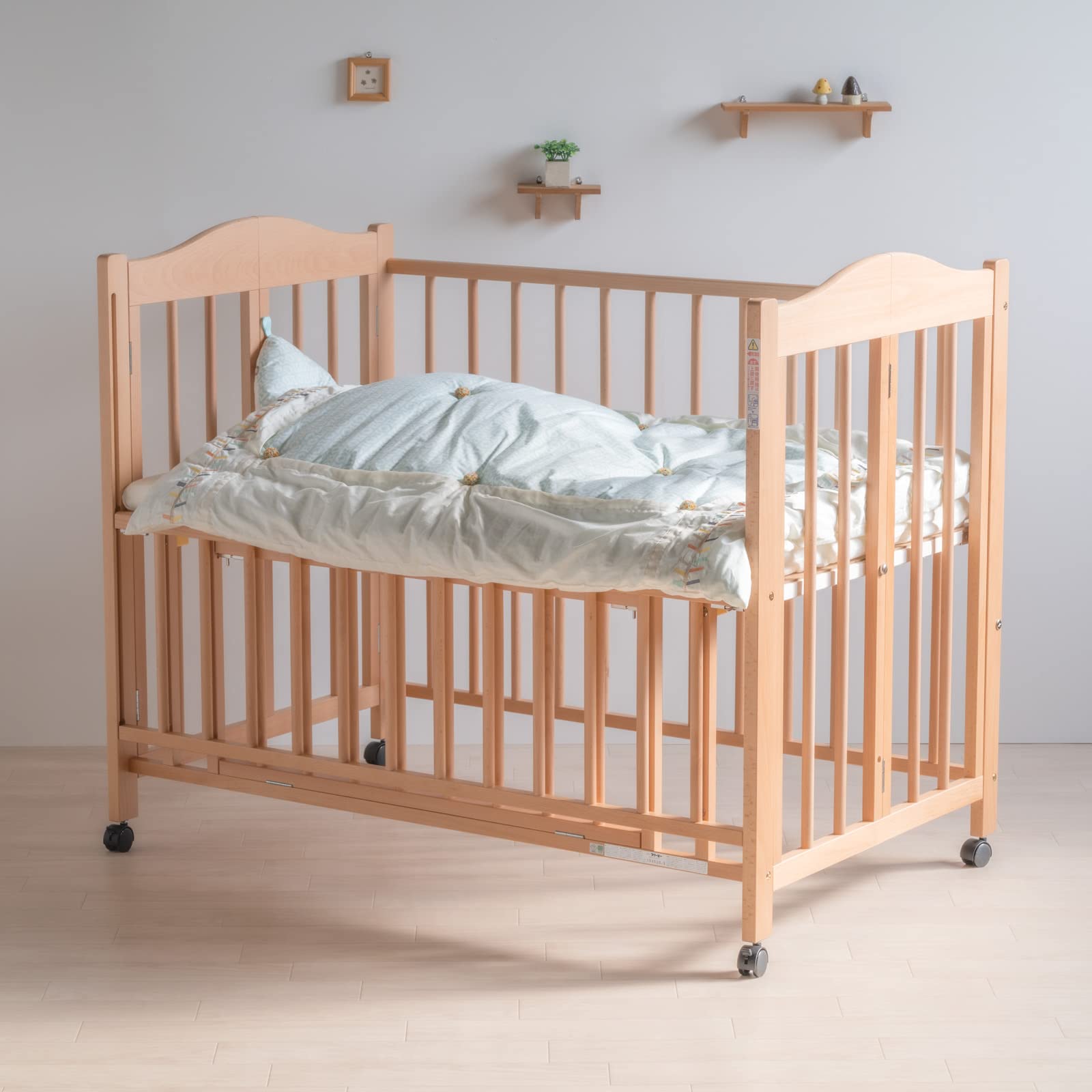 Amazon.co.jp: 日本製 ワンタッチ ベビーベッド 「チェリッシュ【B品