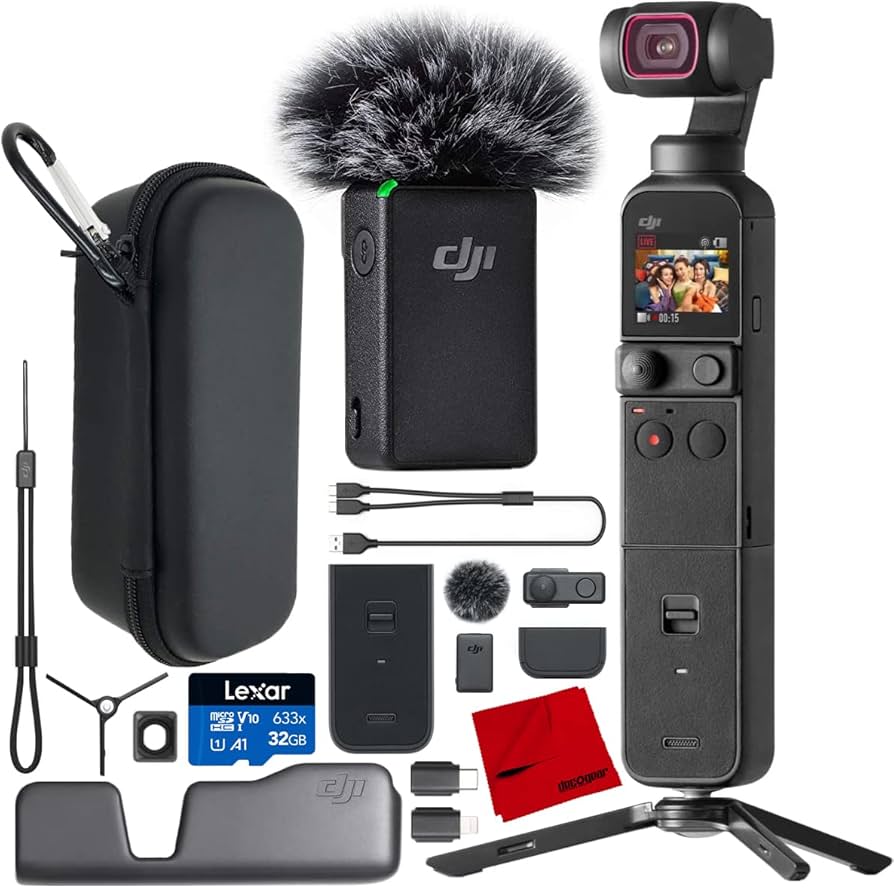 Amazon.com: DJI Pocket 2 Creator Combo, 3 Axis Gimbal Stabilizer