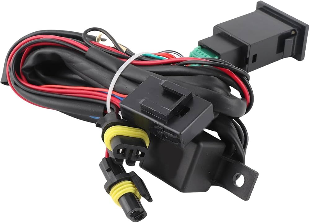 Amazon.co.jp: フォグランプ スイッチ 配線キット 12V 40A カー LED