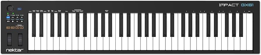 Amazon.com: Nektar Impact GX61 USB MIDI Controller Keyboard