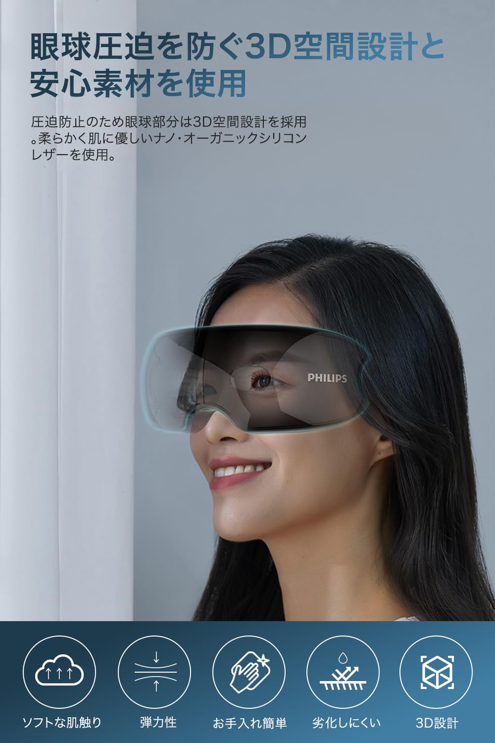 Amazon.co.jp: PHILIPS アイマスク エアバッグ式目元ケア PPM2701