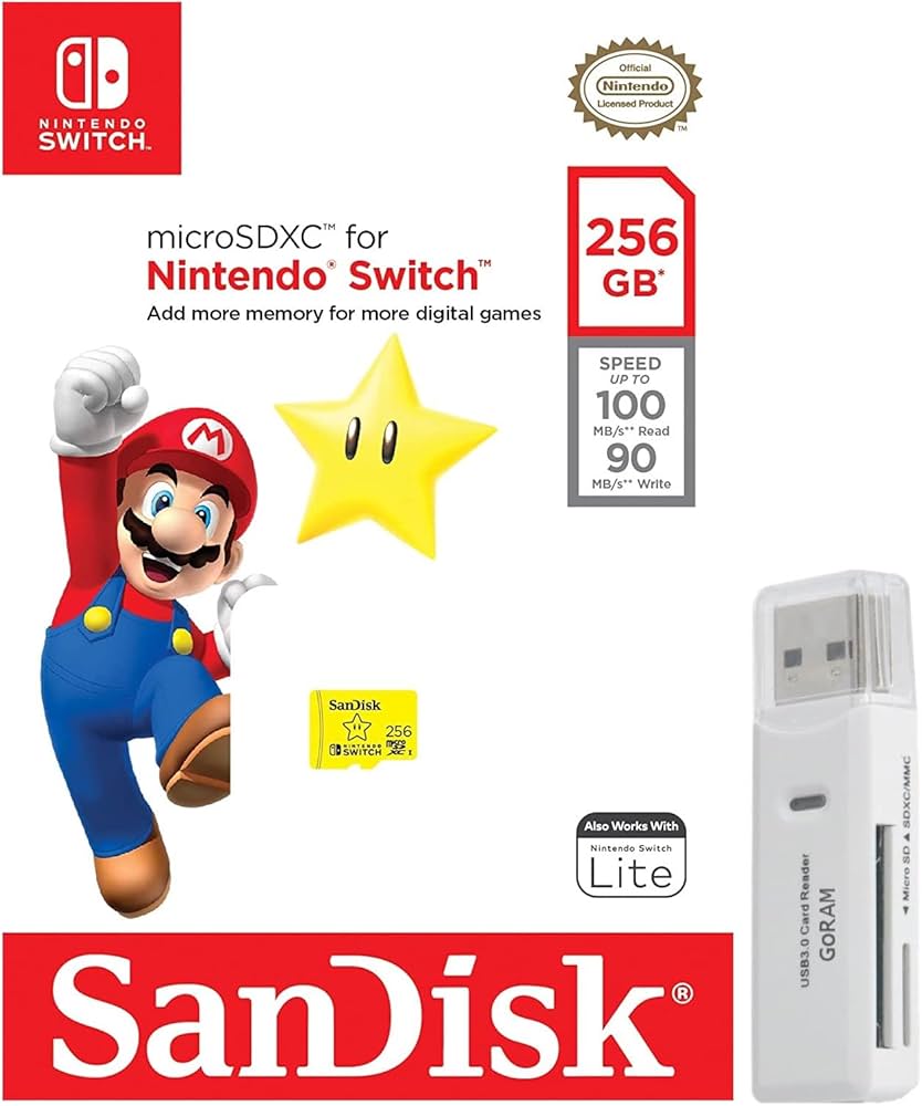 Amazon.com: SanDisk 256GB MicroSDXC Memory Card for Nintendo