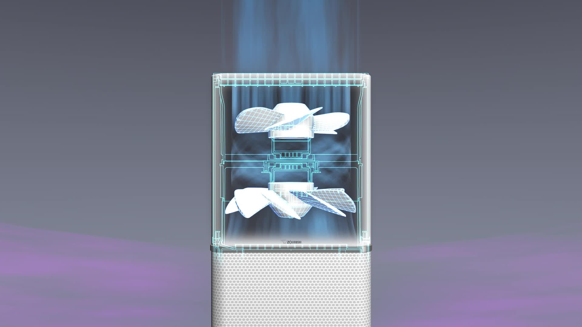 Amazon | 象印マホービン 空気清浄機 24畳対応 ホワイト PU-AA50-WA