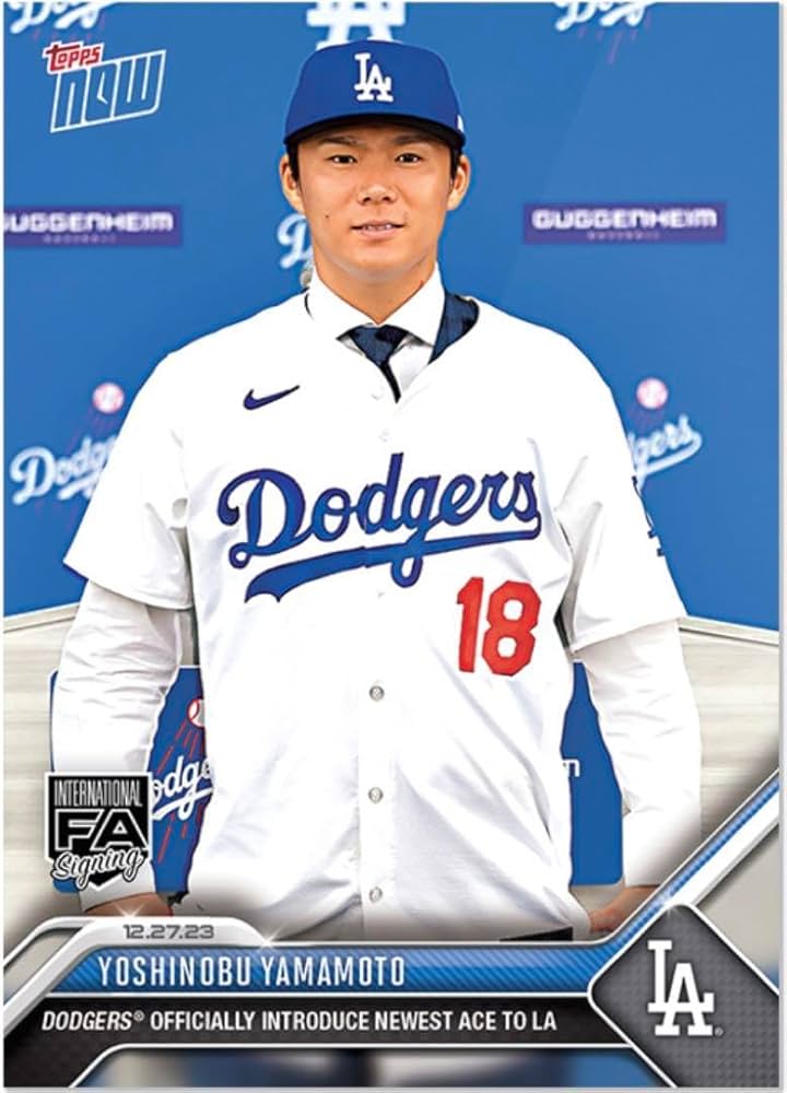 Amazon.co.jp: Topps Now 山本由伸 ドジャース入団会見 史上最高額