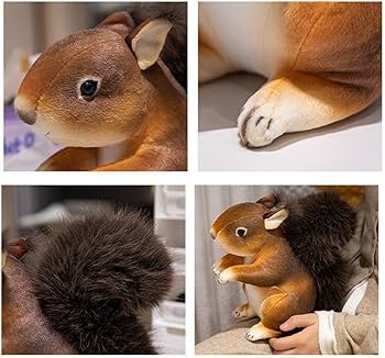 Amazon.co.jp: リスのぬいぐるみかわいいリスのぬいぐるみ人形