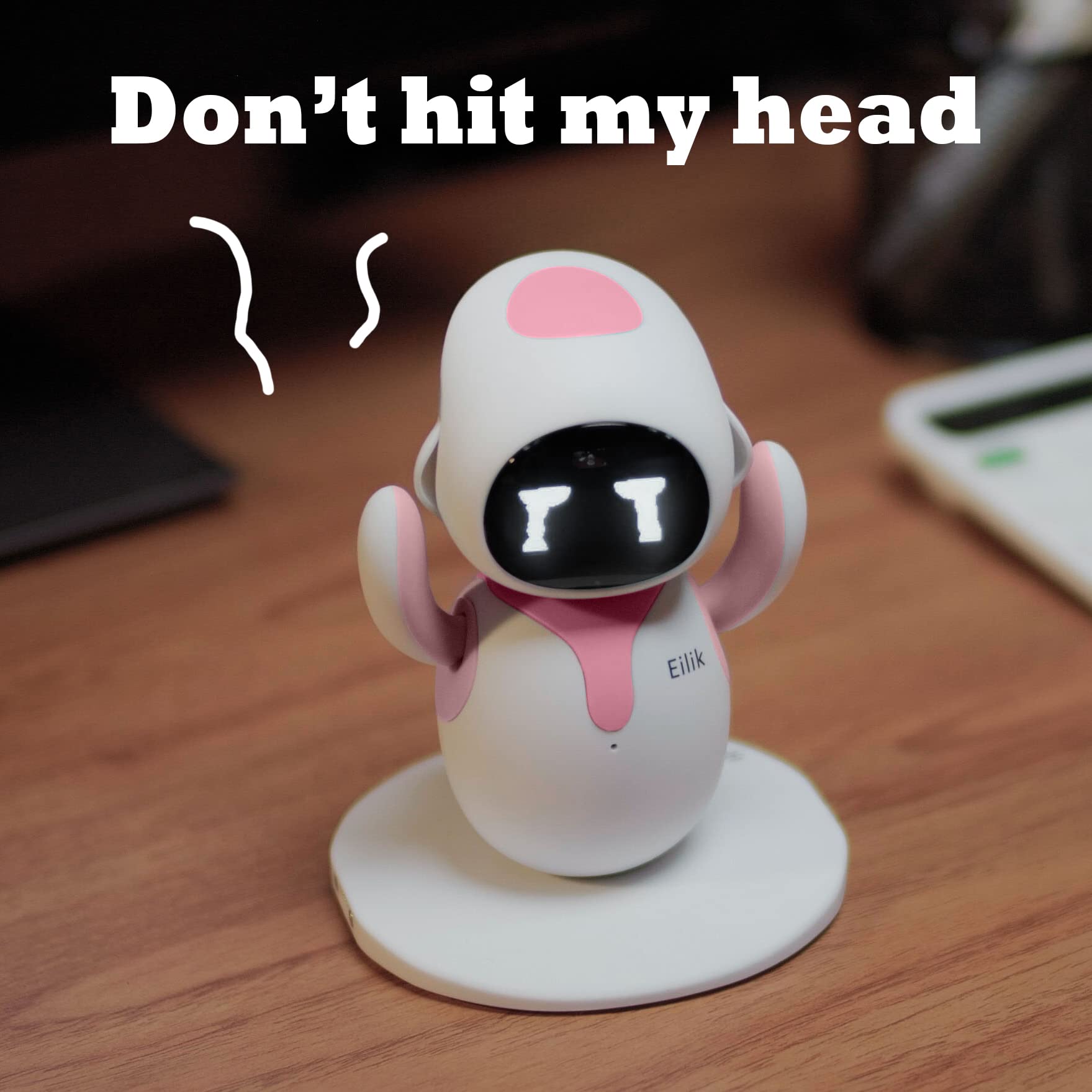 Amazon | Eilik Pink - タッチインタラクティブトイ、感情豊かな