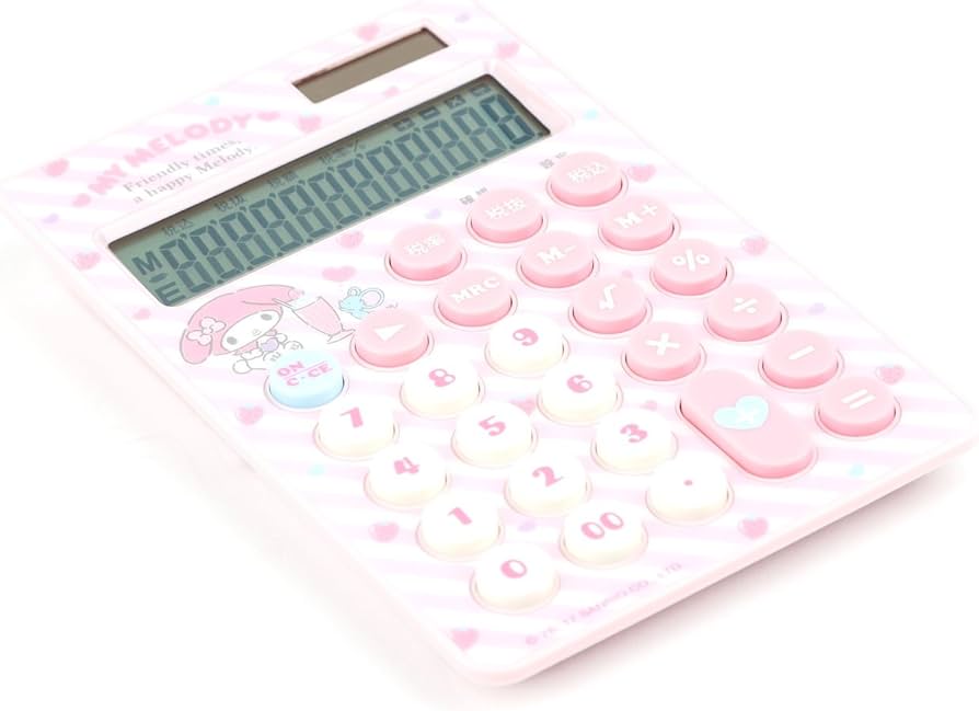 Amazon.co.jp: サンリオ(SANRIO) マイメロディ 電卓(チラシ) 約9.5×1.8