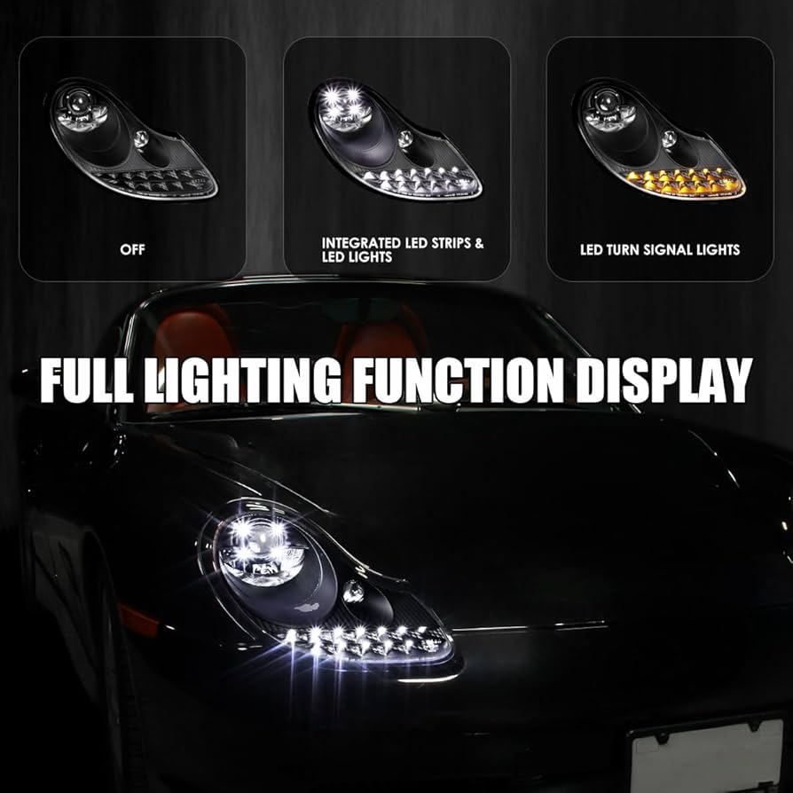 Amazon | SPEC-D TUNING ブラック LED プロジェクター ヘッドライト