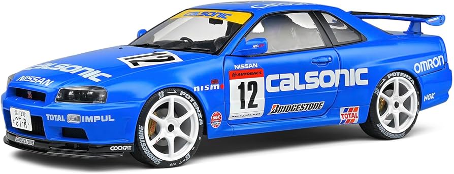 Amazon.com: Motor city classics 1:18 Nissan Gt-R (R34