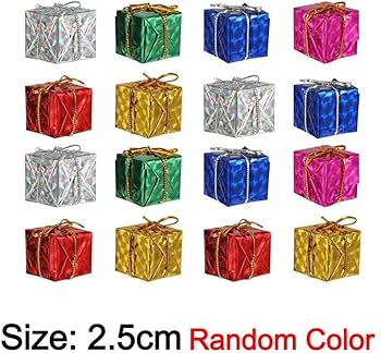 Amazon.co.jp: Fiorky 12個 ミニギフトボックス カラフルなクリスマス