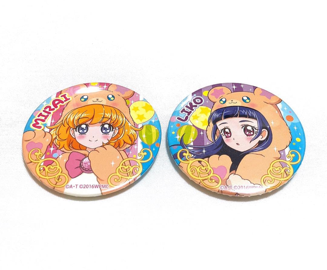魔法使いプリキュア 映画 限定 缶バッジ 朝日奈みらい モフルン