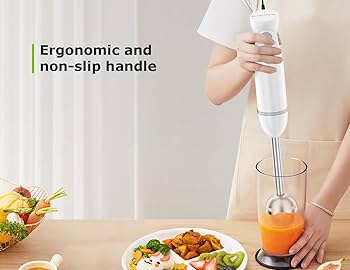 Amazon.com: Bonsenkitchen Hand Blender, Immersion Blender with 2