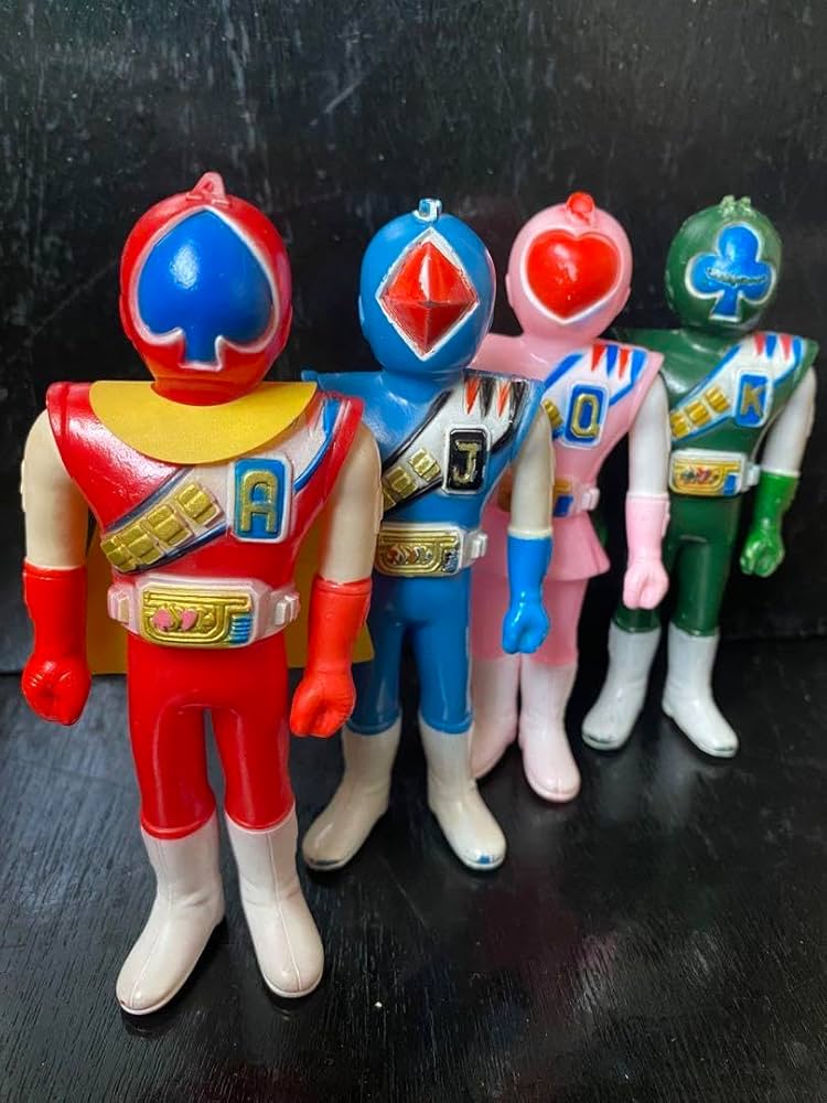 Amazon.co.jp: ジャッカー電撃隊 ソフビ ポピー 4体コンプ 当時物
