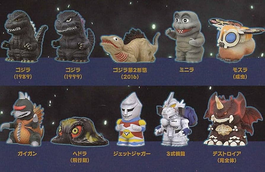Amazon.com: Godzilla Soft Vinyl Puppet Mascot 2, Box of 10 : Toys