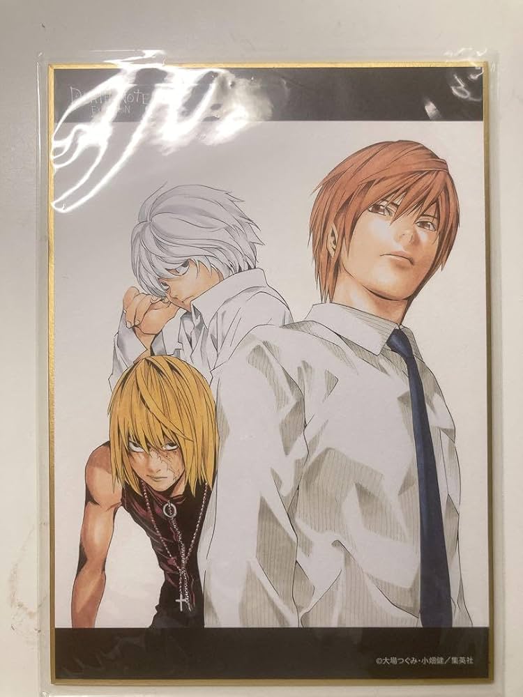 Amazon.co.jp: デスノート展 ニア メロ 夜神月 色紙 : おもちゃ