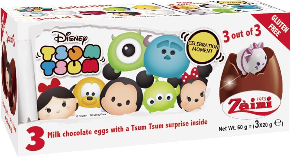 Amazon | ディズニーツムツム チョコレートエッグ 3個入り | Zaini