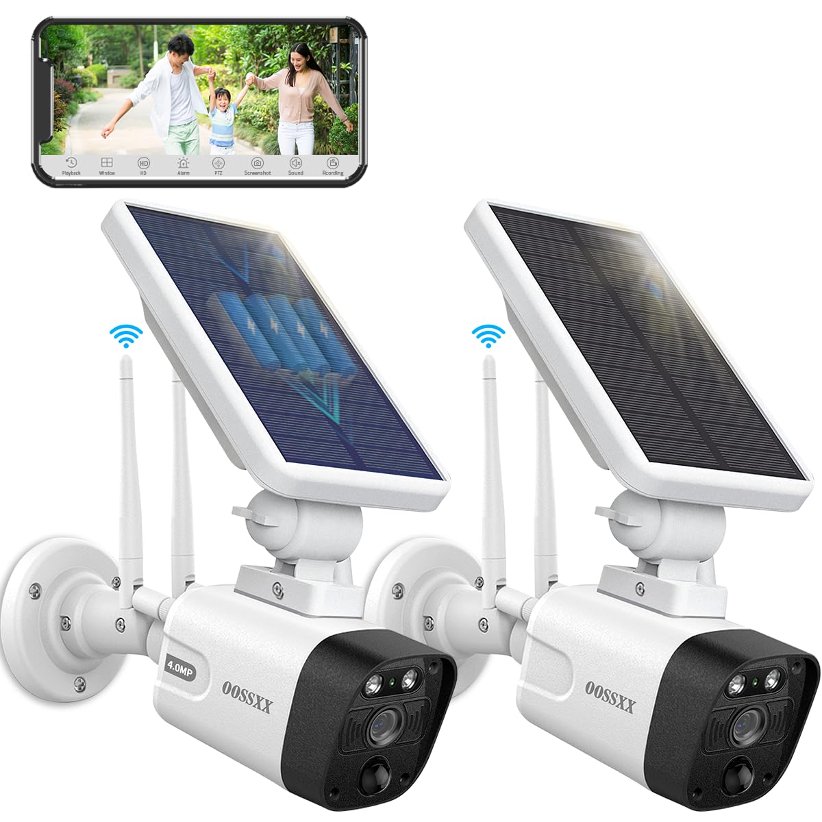 Amazon.co.jp: 【ソーラーパネル充電・双方向通話】 ワイヤレス 防犯