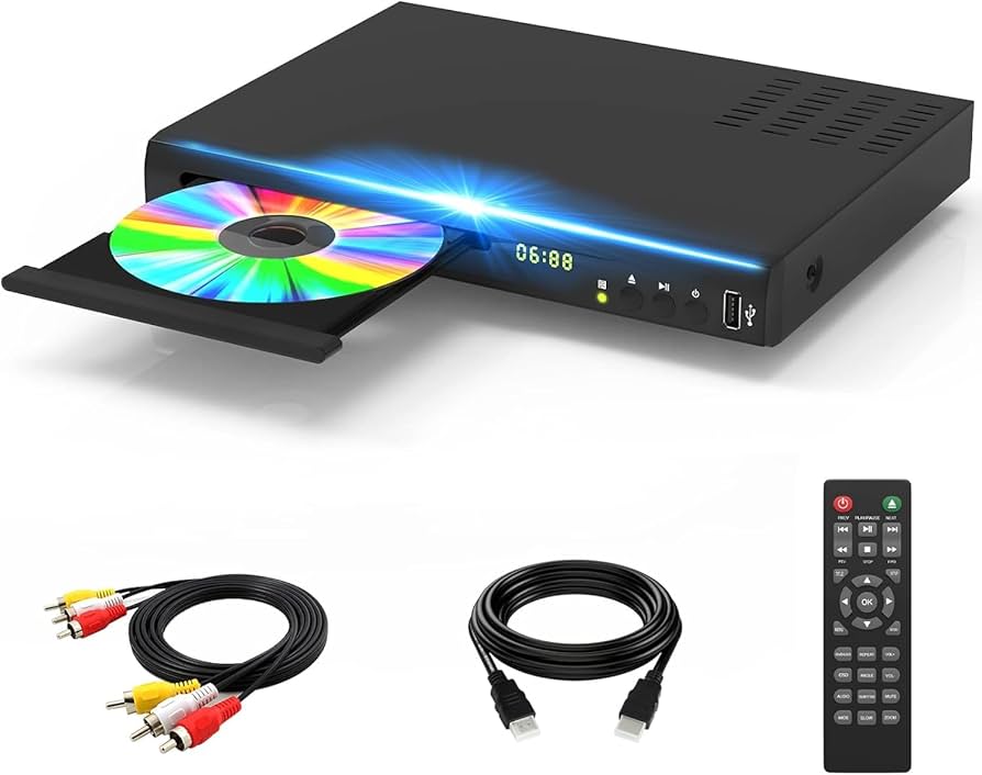 Amazon | ブルーレイ DVDプレーヤー テレビ用 HDMI AVケーブル付き