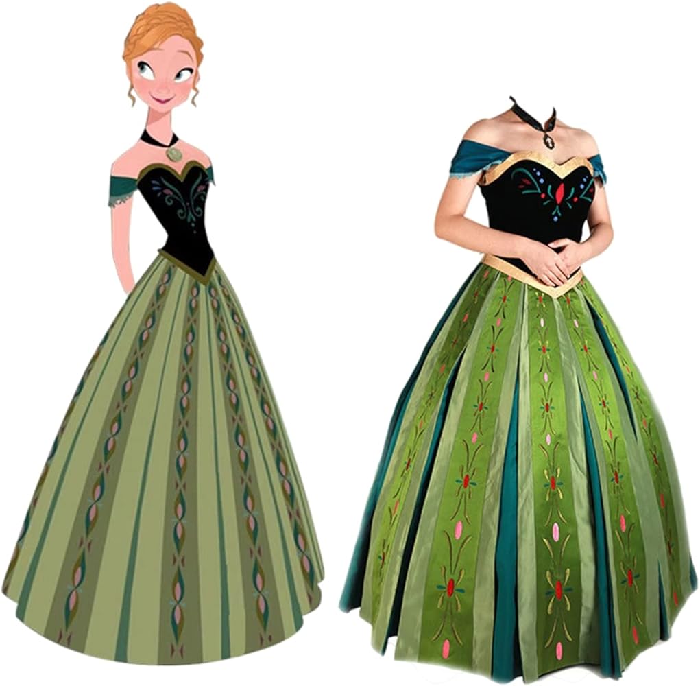 Amazon.co.jp: Essri アナと雪の女王 コスプレ衣装 アナ プリンセス