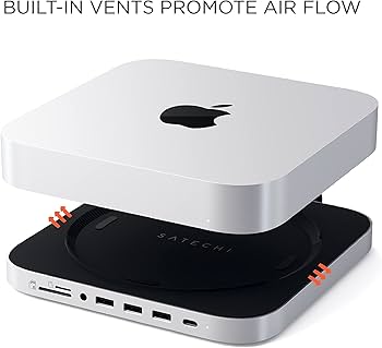Satechi USB C Hub, Type-C Aluminum Stand & Hub, USB-C Data Port