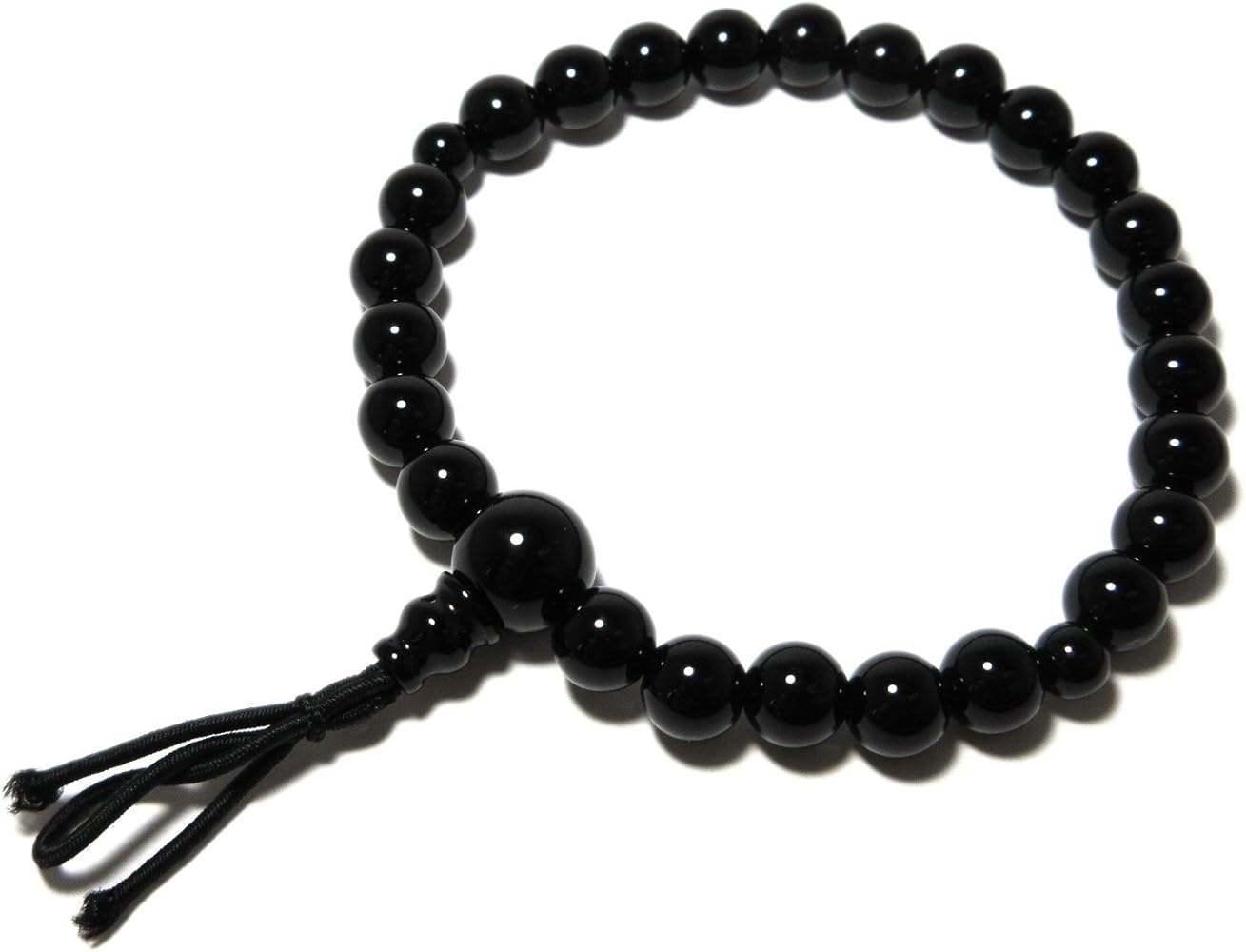 Amazon.com: 京都あさひ屋 Black Onyx Japanese Juzu Bracelet Rosary