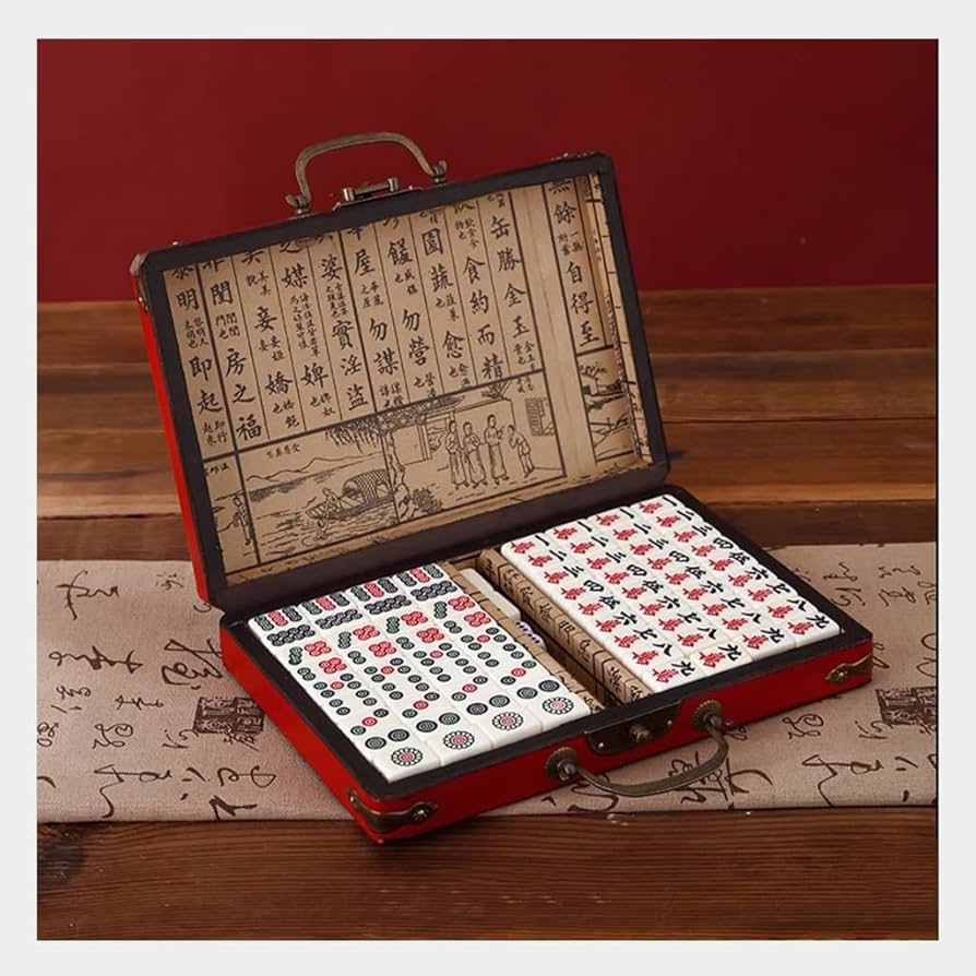 Amazon.co.jp: 麻雀牌 小型ユニバーサル麻雀セット 144 個、英語麻雀