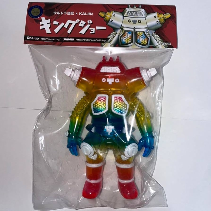 Amazon.co.jp: KAIJIN one up. キングジョー クリアレインボー ソフビ