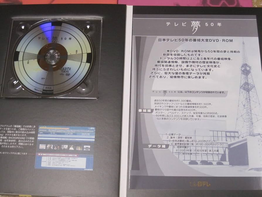 Amazon.co.jp: テレビ 夢 50年 日本テレビ 50年史 全8冊 DVD-ROM付