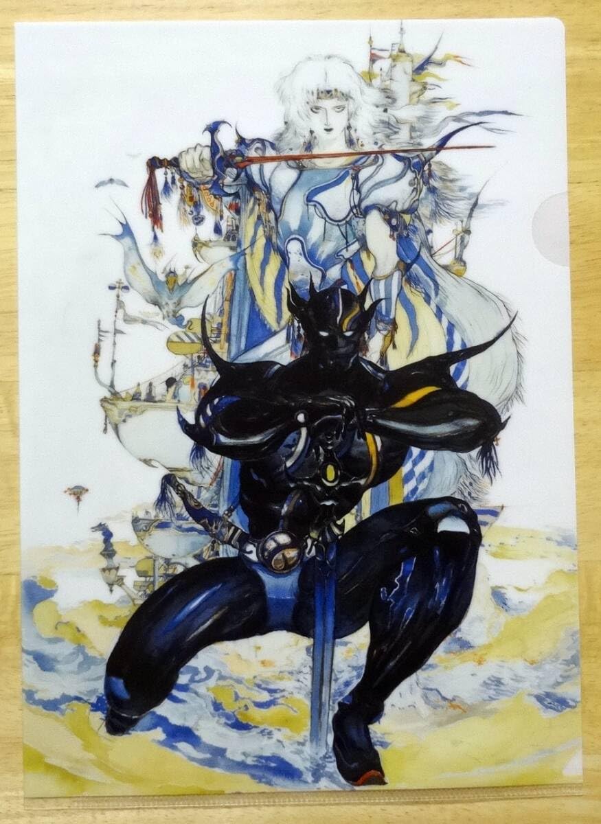 Amazon.co.jp: 天野喜孝 FF/セシル 光と闇 クリアファイル 2枚セット