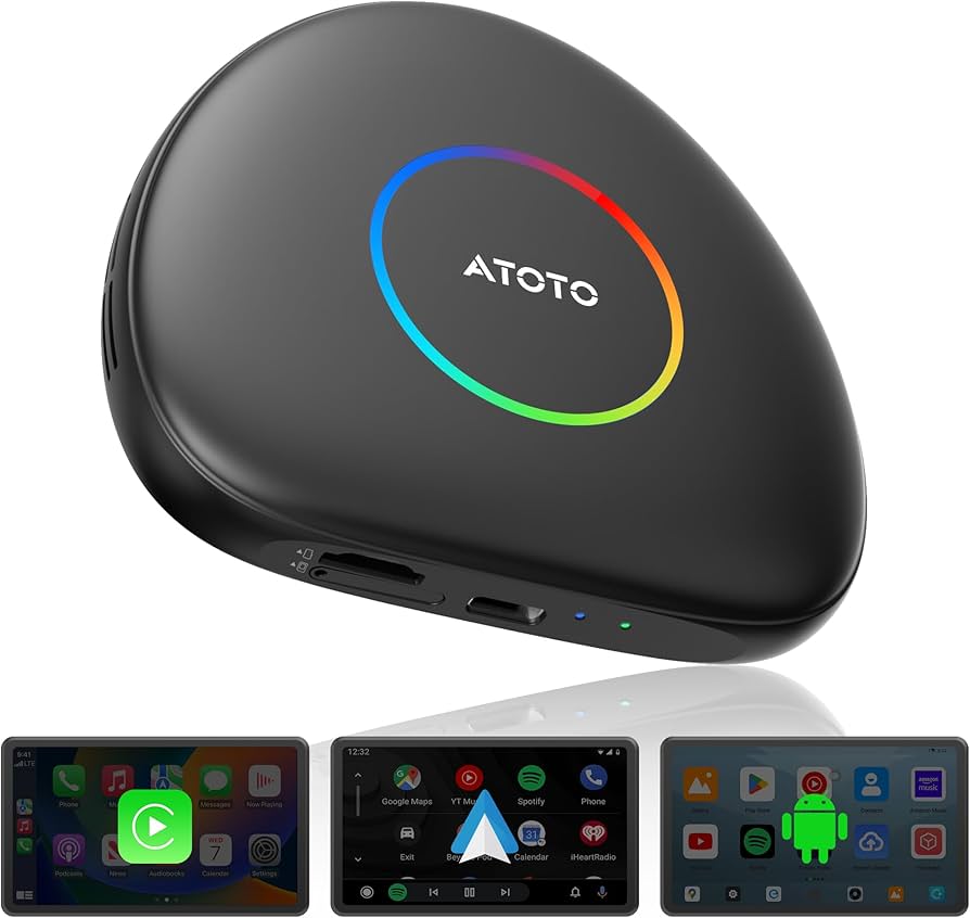 Amazon | CB6C CarPlay ワイヤレス AI Box、Android Auto ワイヤレス