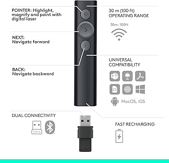 Amazon.com: Logitech Spotlight Presentation Remote - Universal