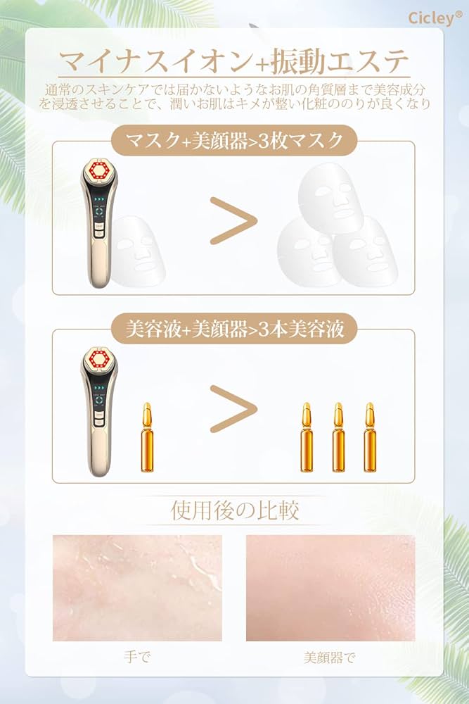 Amazon.co.jp: 美顔器【最新エステ技術】RF美顔器 1台6役 ラジオ波