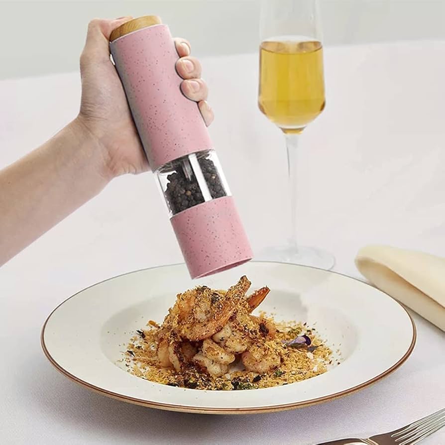 Amazon.co.jp: ソルトアンドペッパーミル、電動スパイスミル、ペッパー