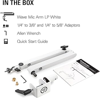 Amazon.com: Elgato Wave Mic Arm LP White - Premium Low Profile