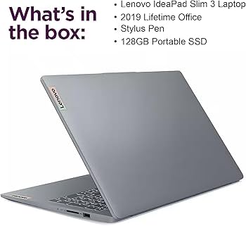 Amazon.com: Lenovo IdeaPad Slim 3 Laptop, 15.6