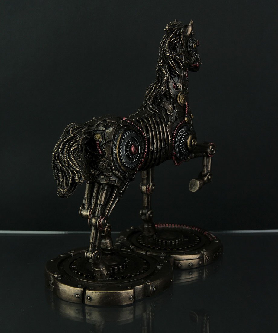 Amazon.co.jp: ヴェロネーゼデザイン 9 1/2インチ スチームパンク 馬